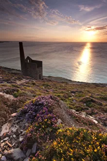 Cornwall Landscape Photography Prints: Cornish sunset, St Agnes, Cornwall, England. Summer