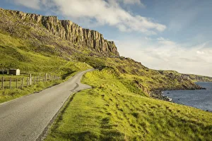 Country road on the north west coast of the Trotternish Peninsula, Isle of Skye Country road on the north west coast of the Trotternish Peninsula, Isle of Skye