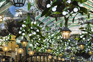 Covent Garden market at Christmas, London, England Covent Garden market at Christmas, London, England