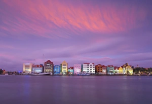 Curacao, Willemstad, View of St Anna Bay, looking towards the Dutch colonial buildings Curacao, Willemstad, View of St Anna Bay, looking towards the Dutch colonial buildings