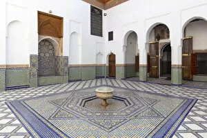 Archaeological Site of Volubilis Collection: Dar Si Said museum inner courtyard, Marrakech-Safi (Marrakesh-Tensift-El Haouz) region, Marrakesh