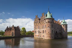 Denmark, Funen, Egeskov, Egeskov Castle, exterior Denmark, Funen, Egeskov, Egeskov Castle, exterior