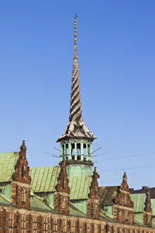 Denmark, Zealand, Copenhagen, detail of the Borsen, old stock exchange building Denmark, Zealand, Copenhagen, detail of the Borsen, old stock exchange building
