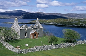 Abandoned Scottish Cottage Prints: Derelict croft