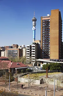 District of Hillbrow with Telkom Tower in background, Johannesburg, Gauteng, South Africa District of Hillbrow with Telkom Tower in background, Johannesburg, Gauteng, South Africa