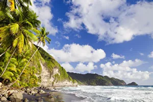 Dominica, Riviere Cyrique. The beach at Wavine Cyrique Dominica, Riviere Cyrique. The beach at Wavine Cyrique