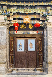 Door in Tuanshan historical village, Yunnan, China Door in Tuanshan historical village, Yunnan, China