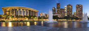 Dorothy Chandler Pavilion & Downtown Skyline, Los Angeles, California, USA Dorothy Chandler Pavilion & Downtown Skyline, Los Angeles, California, USA