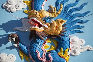 Detail of dragon at An Hoi Temple, Ben Tre, Mekong Delta, Vietnam Detail of dragon at An Hoi Temple, Ben Tre, Mekong Delta, Vietnam