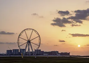 Dubai Eye at sunset, Dubai, United Arab Emirates Dubai Eye at sunset, Dubai, United Arab Emirates