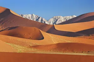 African Mountain Scenery Prints: Dune impression in Namib - Namibia, Hardap, Namib, Sossus Vlei - Namib Naukluft National