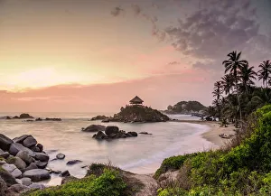 El Cabo San Juan del Guia beach at sunrise, Tayrona National Natural Park, Magdalena El Cabo San Juan del Guia beach at sunrise, Tayrona National Natural Park, Magdalena
