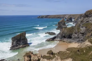 England, Cornwall, Newquay, Bedruthan Steps Beach England, Cornwall, Newquay, Bedruthan Steps Beach