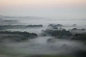 England, Dorset, Dawn over The Isle of Purbeck near Corfe Castle England, Dorset, Dawn over The Isle of Purbeck near Corfe Castle