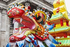 England, London, Chinese New Year Parade, Chinese Dragon England, London, Chinese New Year Parade, Chinese Dragon