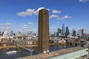 England, London, City of London Skyline and River Thames, View from The Tate Modern England, London, City of London Skyline and River Thames, View from The Tate Modern