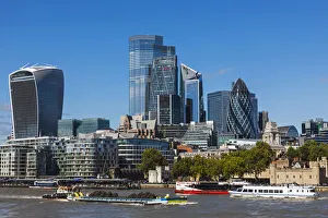 England, London, City Skyline View and River Thames England, London, City Skyline View and River Thames