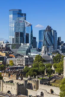 England, London, City Skyline View from Tower Bridge England, London, City Skyline View from Tower Bridge