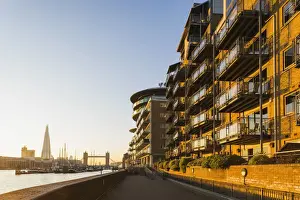 AWL Print of London's Cinnabar Wharf Riverside Complex