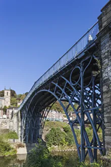 England, Shropshire, Ironbridge, Ironbridge Bridge, The Worlds First Cast Iron England, Shropshire, Ironbridge, Ironbridge Bridge, The Worlds First Cast Iron
