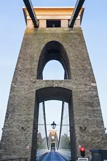 Bristol Cityscape Photography Prints: England, Somerset, Bristol, Clifton Suspension Bridge