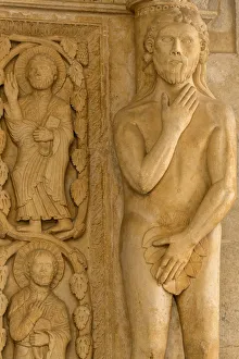 Europe, Balkan, Croatia, Trogir, Detail of Cathedral Europe, Balkan, Croatia, Trogir, Detail of Cathedral