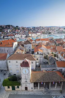 Europe, Balkans, Croatia, Trogir, view from the bell tower of the cathedral of St Europe, Balkans, Croatia, Trogir, view from the bell tower of the cathedral of St