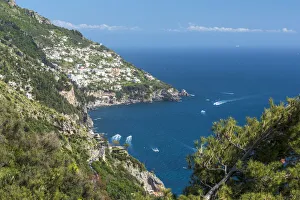 Europe, Italy, Campania. the view from the Gods path towards Praiano Europe, Italy, Campania. the view from the Gods path towards Praiano