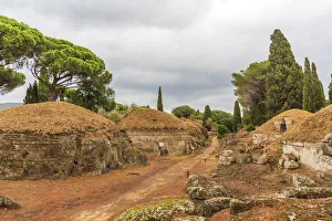 europe, Italy, Latium. Rome, Cerveteri. The Banditaccia europe, Italy, Latium. Rome, Cerveteri. The Banditaccia