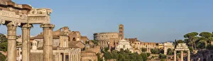 europe, Italy, Rome. View over the Forum Romanum towards the Colosseum europe, Italy, Rome. View over the Forum Romanum towards the Colosseum