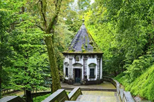 Europe, Portugal, Braga, Bom Jesus do Monte, chapel on the route of the stations of Europe, Portugal, Braga, Bom Jesus do Monte, chapel on the route of the stations of