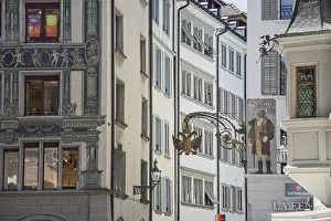 Europe, Switzerland, Lucerne, buildings in old town Europe, Switzerland, Lucerne, buildings in old town