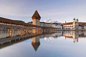 Europe, Switzerland, Lucerne at sunrise Europe, Switzerland, Lucerne at sunrise
