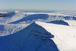 Europe, UK, United Kingdom, Wales, Brecon Beacons National Park, Pen y fan mountain snow covered in winter Europe, UK, United Kingdom, Wales, Brecon Beacons National Park, Pen y fan mountain snow covered in winter
