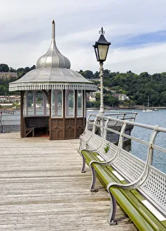 Europe, United Kingdom, Wales, Garth Pier Europe, United Kingdom, Wales, Garth Pier