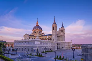 Exterior of Almudena Cathedral, Madrid, Spain Exterior of Almudena Cathedral, Madrid, Spain