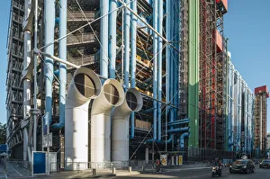 Exterior of Pompidou Centre, Paris, France Exterior of Pompidou Centre, Paris, France