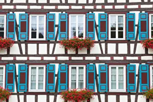 Facade of picturesque Half Timbered building in Schiltachs Altstad (Old Town) Facade of picturesque Half Timbered building in Schiltachs Altstad (Old Town)