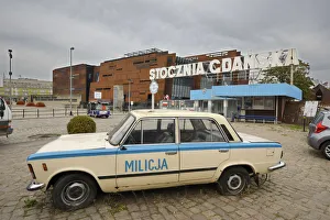 The famous Gate #2 where the strikes in the Gdansk Shipyard (Stocznia Gdanskа The famous Gate #2 where the strikes in the Gdansk Shipyard (Stocznia Gdanskа