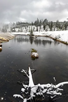 Firehole river, Upper Geyser Basin, Yellowstone National Park, Wyoming, USA Firehole river, Upper Geyser Basin, Yellowstone National Park, Wyoming, USA