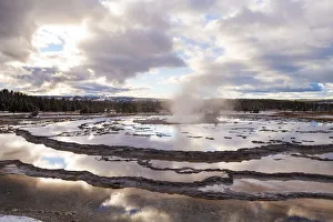 Firehole Spring, Lower Geyser Basin, Yellowstone National Park, Wyoming, USA Firehole Spring, Lower Geyser Basin, Yellowstone National Park, Wyoming, USA
