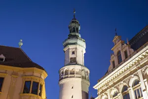 Firewatch Tower Print, Sopron at Dusk