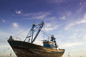 Fishing Boat, Essaouira, Atlantic Coast, Morocco Fishing Boat, Essaouira, Atlantic Coast, Morocco