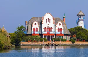 Fishing Estate Casone Zappa, Lagoon of Venice, Venice, Veneto, Italy Fishing Estate Casone Zappa, Lagoon of Venice, Venice, Veneto, Italy