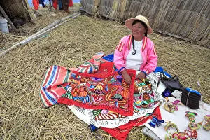 Floating islands inhabited by Uru people, lake Titicaca, near Puno, Peru Floating islands inhabited by Uru people, lake Titicaca, near Puno, Peru