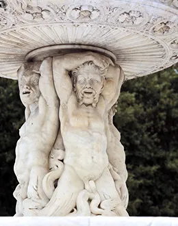 Detail of Fountain of Neptune (1557), Messina, Sicily, Italy Detail of Fountain of Neptune (1557), Messina, Sicily, Italy