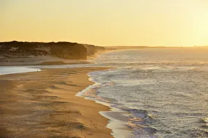 Foz do Arelho beach at sunset. Caldas da Rainha, Portugal Foz do Arelho beach at sunset. Caldas da Rainha, Portugal