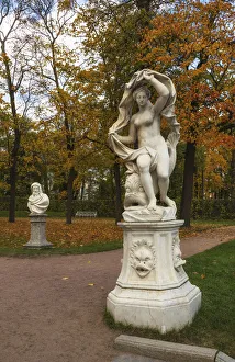 Galatea and Boreas statues in Catherine Park, Pushkin (Tsarskoye Selo), near St Galatea and Boreas statues in Catherine Park, Pushkin (Tsarskoye Selo), near St