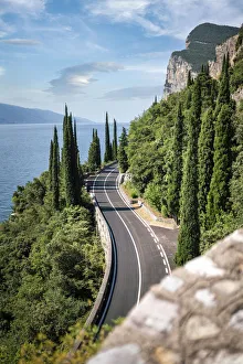 Gardesana Occidentale scenic road named 'Strada della Forra' on Garda Lake Gardesana Occidentale scenic road named 'Strada della Forra' on Garda Lake