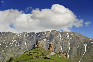 Gergeti Trinity Church (Tsminda Sameba) dating back to the 14th century Gergeti Trinity Church (Tsminda Sameba) dating back to the 14th century